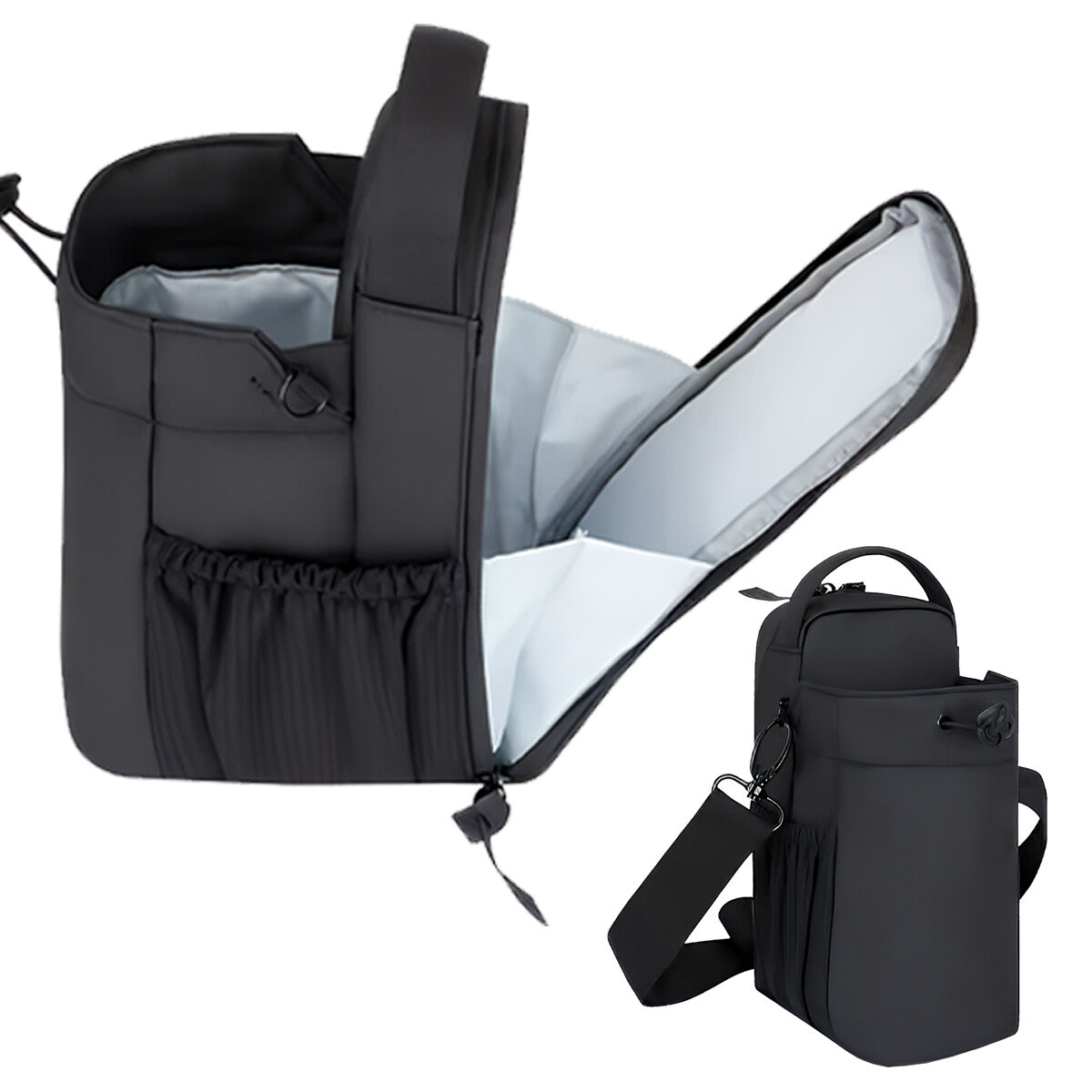 Magnetic Water Bottle Sling Bag Adjustable Crossbody Sports Bag Gym Bottle Bag