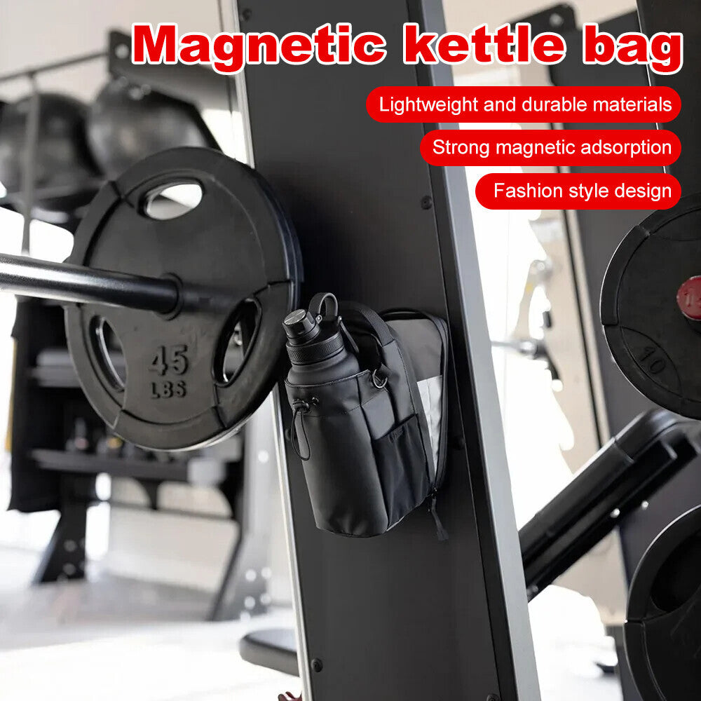 Magnetic Water Bottle Sling Bag Adjustable Crossbody Sports Bag Gym Bottle Bag