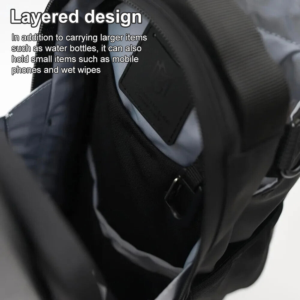 Magnetic Water Bottle Sling Bag Adjustable Crossbody Sports Bag Gym Bottle Bag