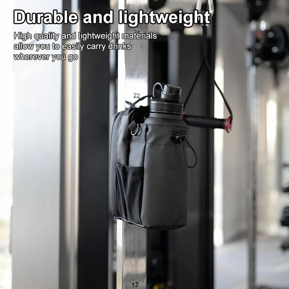 Magnetic Water Bottle Sling Bag Adjustable Crossbody Sports Bag Gym Bottle Bag
